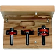 CMT 3-Piece Glass Panel Set in Hardwood Case, 1/2-Inch Shank, Carbide-Tipped 855.803.11